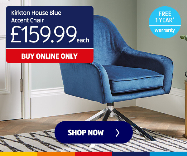 Kirkton House Blue Accent Chair - Shop Now