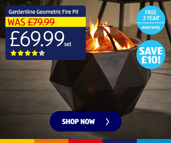 Gardenline Geometric Fire Pit