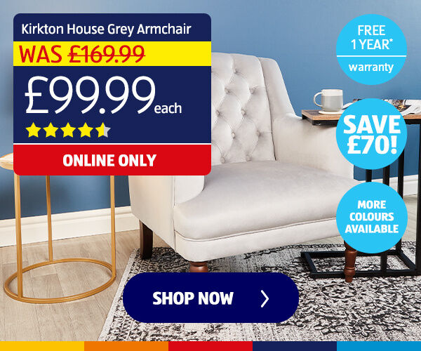 Kirkton House Grey Armchair