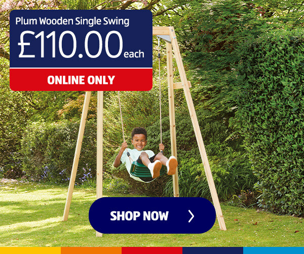 Plum Wooden Single Swing