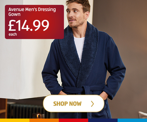 Avenue Men's Dressing Gown - Shop Now