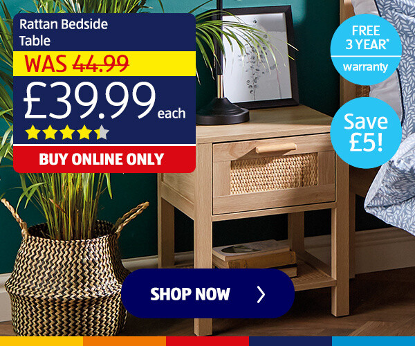 Rattan Bedside Table - Shop Now