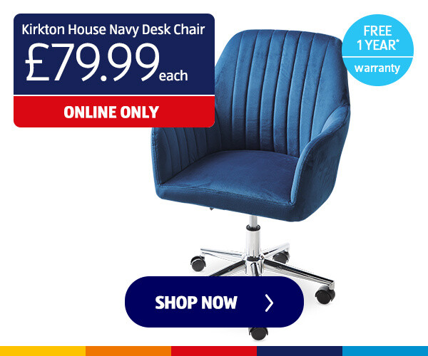 Kirkton House Navy Desk Chair