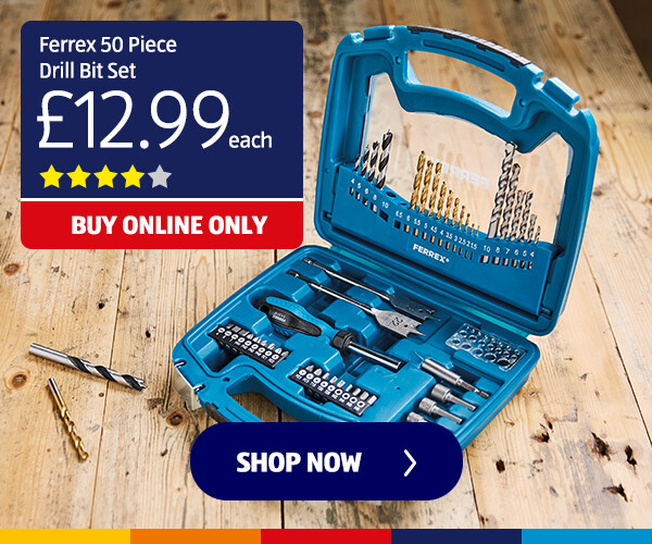 Ferrex 50 Piece Drill Bit Set - Shop Now