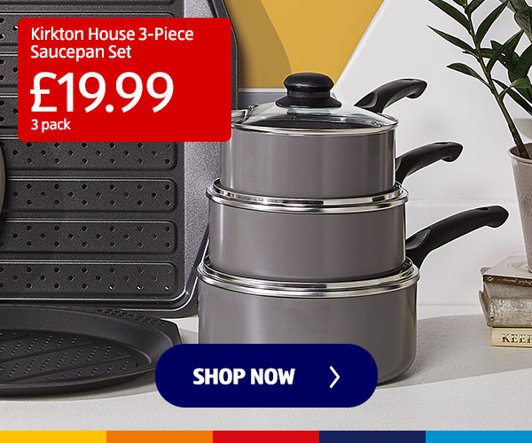 Kirkton House 3-Piece Saucepan Set - Shop Now