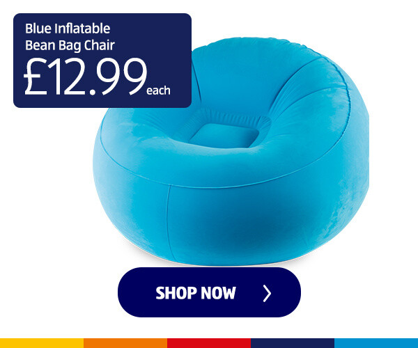 Blue Inflatable Bean Bag Chair