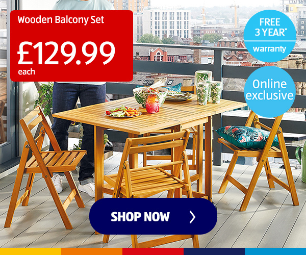 Wooden Balcony Set - Shop Now