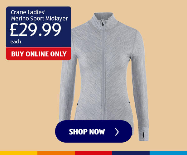 Crane Ladies' Merino Sport Midlayer - Shop Now