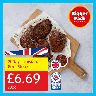 21 Day Louisiana Beef Steaks- 6.79 700g