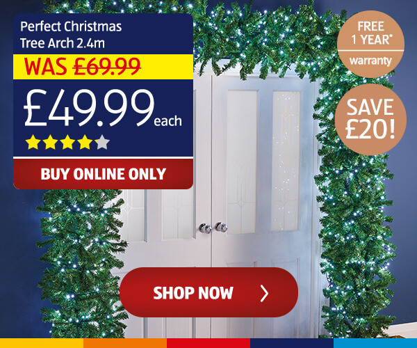 Perfect Christmas Tree Arch 2.4m