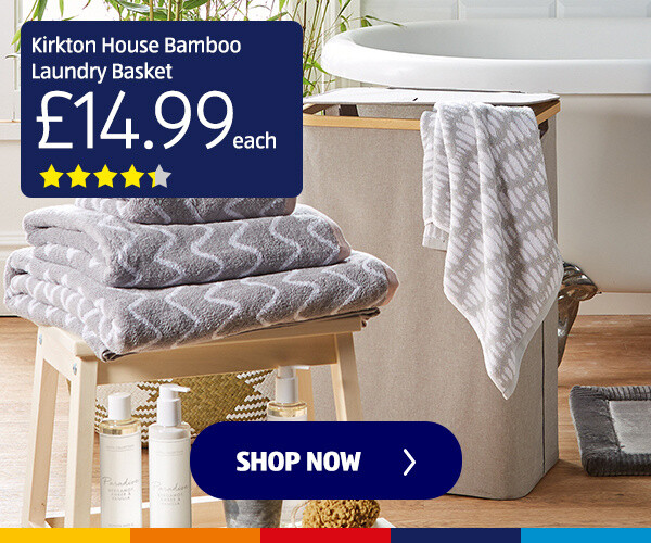 Kirkton House Bamboo Laundry Basket