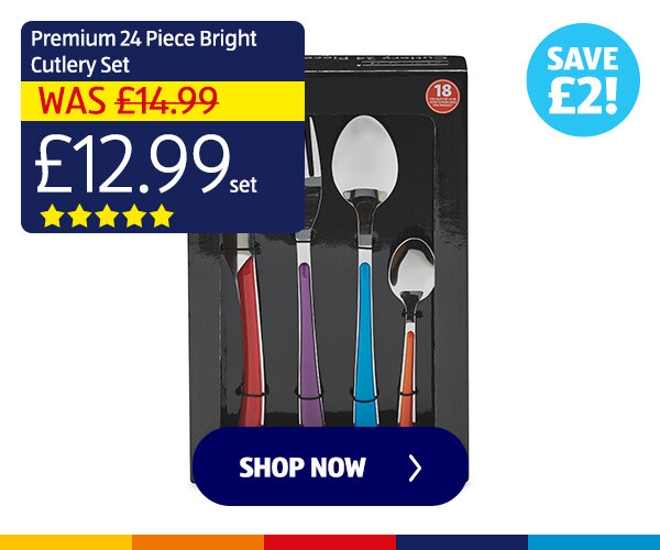 Premium 24 Piece Bright Cutlery Set