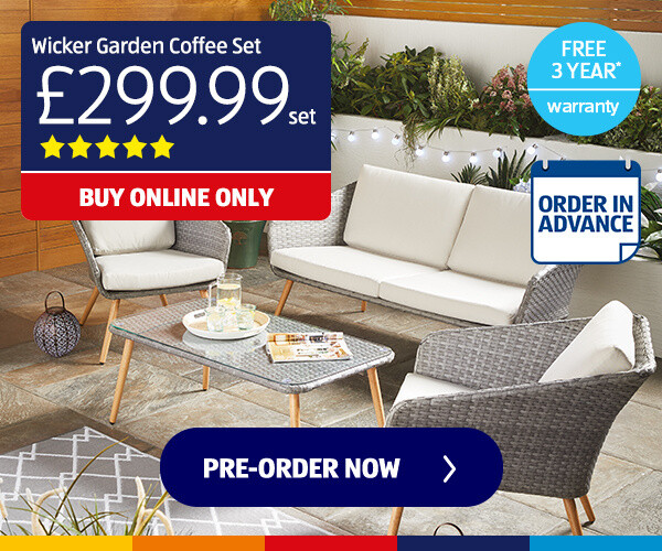 Wicker Garden Coffee Set