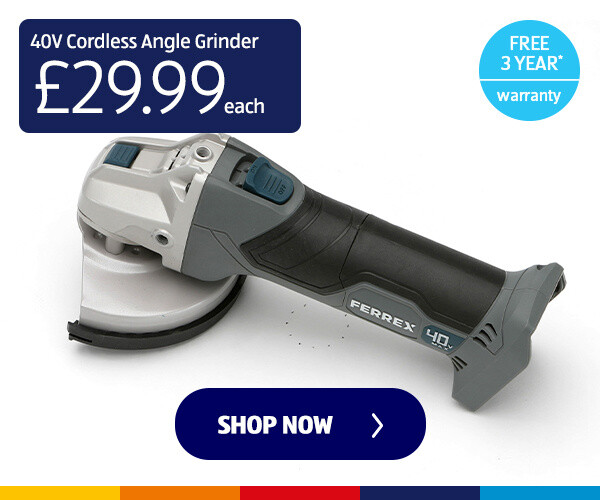 40V Cordless Angle Grinder