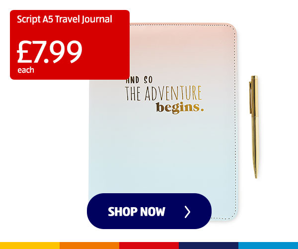 Script A5 Travel Journal - Shop Now