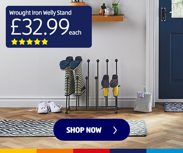 Wrought Iron Welly Stand