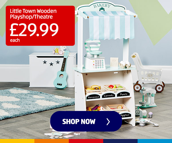 Little Town Wooden Playshop/Theatre - Shop Now