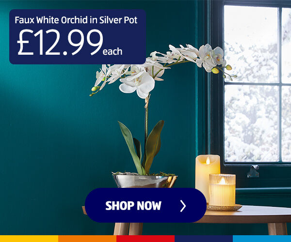 Faux White Orchid