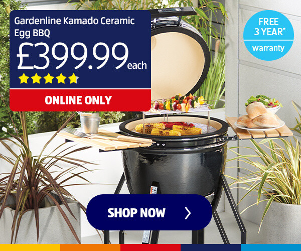 Gardenline Kamado Ceramic Egg BBQ