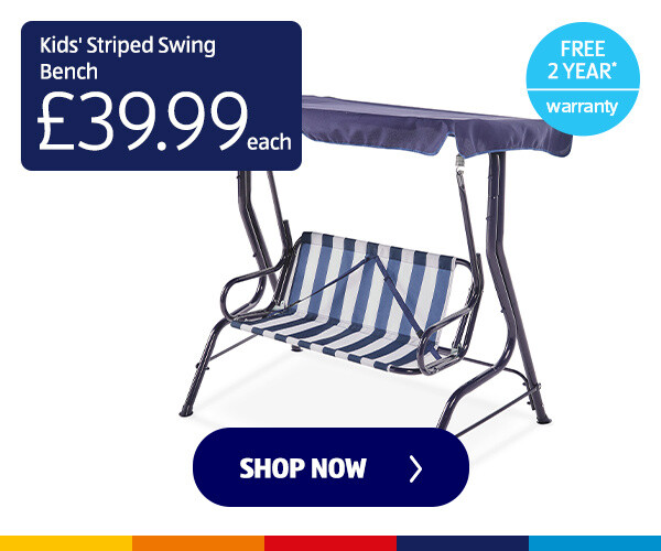 Kids' Striped Swing Bench - Shop Now