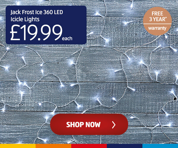 Jack Frost Ice 360 LED Icicle Lights