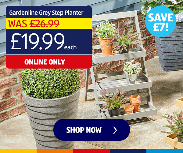 Gardenline Grey Step Planter