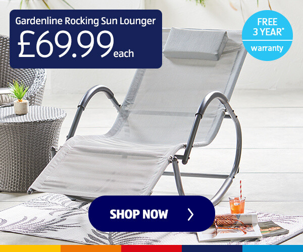 Gardenline Rocking Sun Lounger