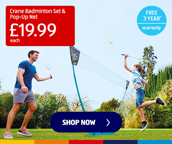 Crane Badminton Set & Pop-Up Net - Shop Now