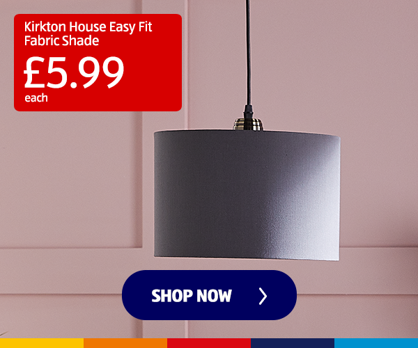 Kirkton House Easy Fit Fabric Shade - Shop Now