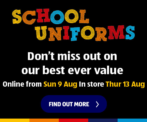 School Uniforms Online from Sun 9th Aug