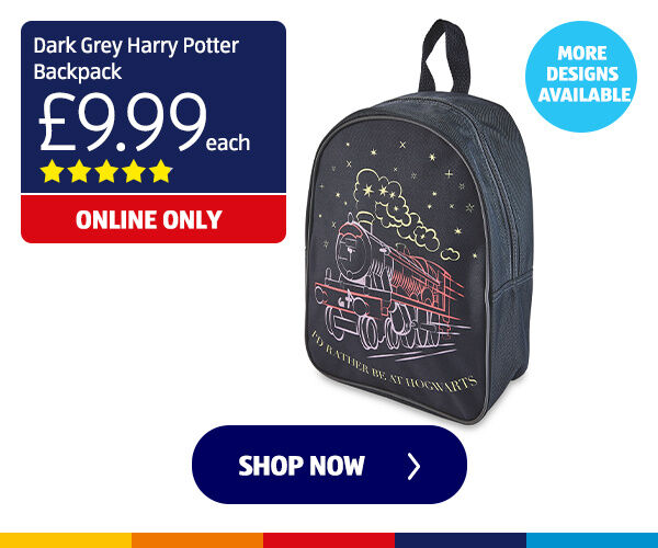 Dark Grey Harry Potter Backpack