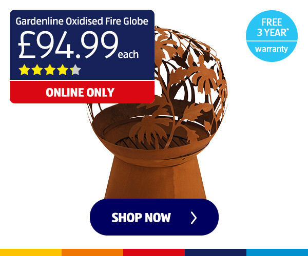 Gardenline Oxidised Fire Globe