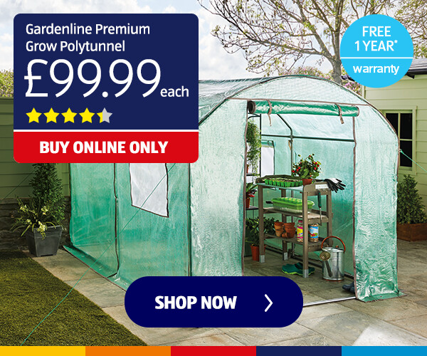 Gardenline Premium Grow Polytunnel - Shop Now