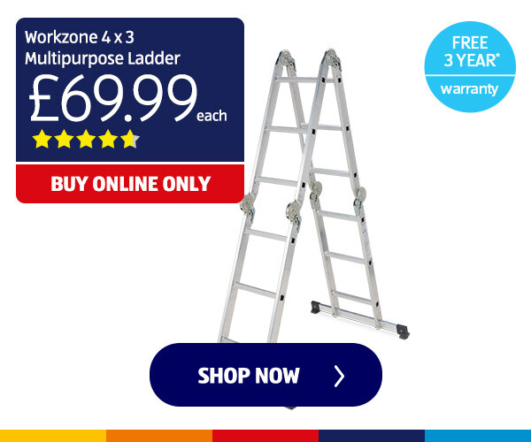 Workzone 4 x 3 Multipurpose Ladder