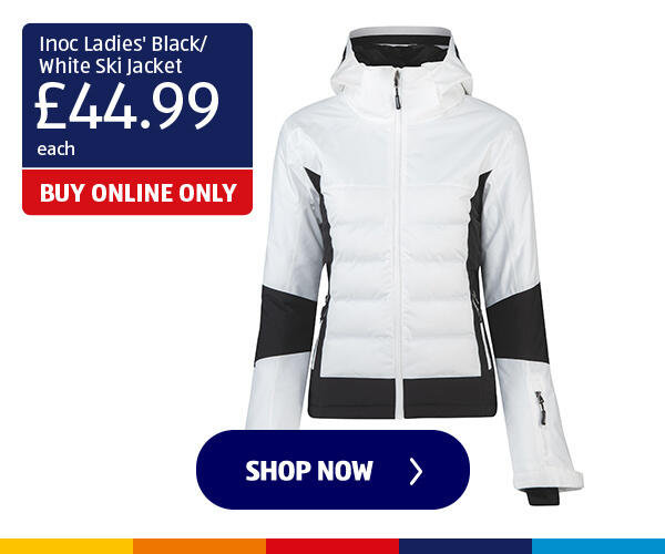 Inoc Ladies' Black/White Ski Jacket - Shop Now