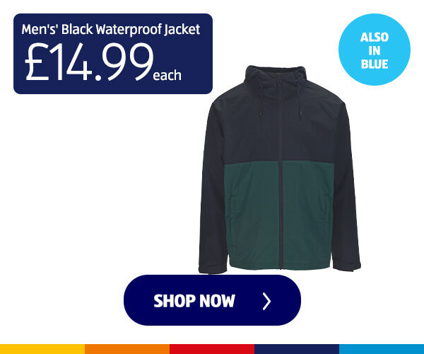 Men's' Black Waterproof Jacket