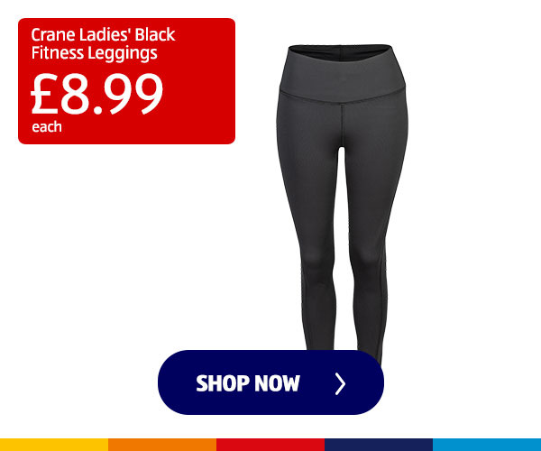 Crane Ladies Black Fitness Leggings - Shop Now