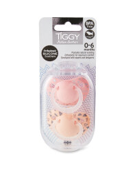Tiggy 0-6 Orange/Pink Soothers Pack
