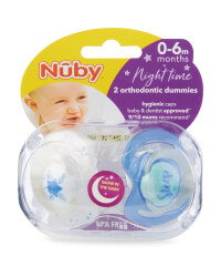 Sleep Rules Soothers 2 Pack 0-6M