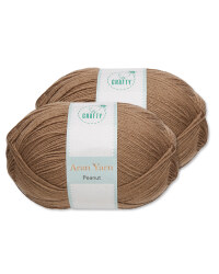 Peanut Aran Yarn 2 Pack