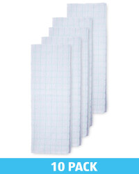 Green Cotton Terry Tea Towel 10 Pack