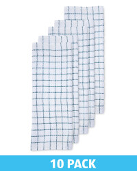 Teal Cotton Terry Tea Towel 10 Pack