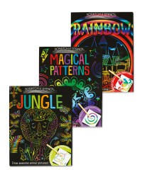 Scratch & Stencil Book 3 Pack