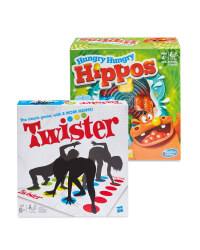 Hungry Hippos And Twister Game Set