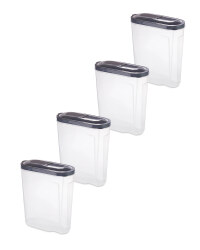 Grey Cereal Containers 4 Pack