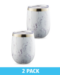 Marble Insulated Tumbler 2 Pack