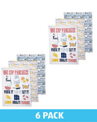 Pancake Day Tea Towels 6 Pack