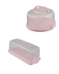 Pink Cake Containers 2 Pack