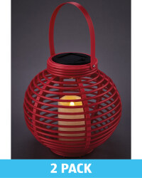 Pink Solar Lanterns 2 Pack