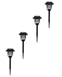 Solar Caged Stakelight 4 Pack